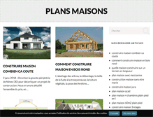 Tablet Screenshot of plans-maisons.fr